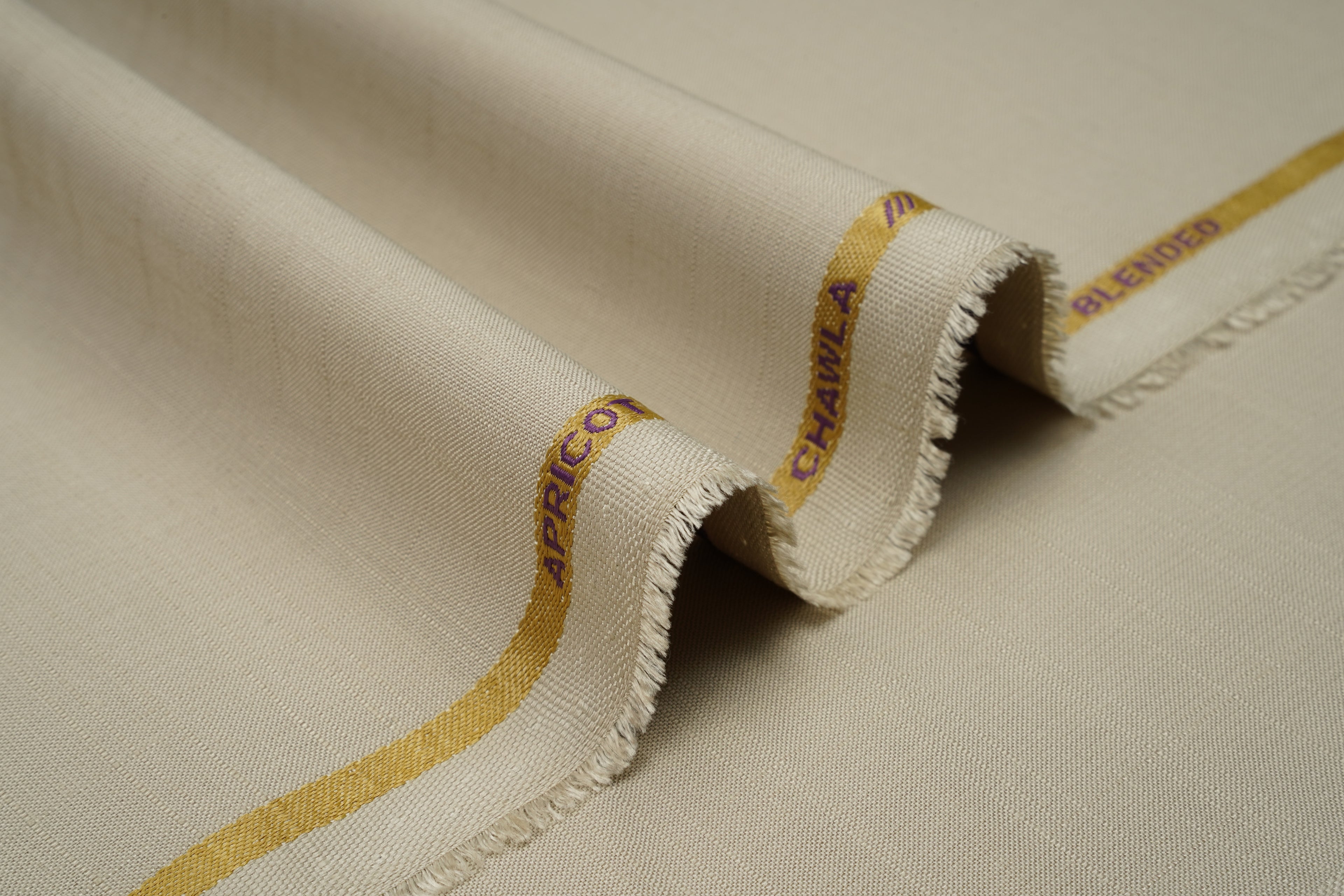 Apricot Slub W&W - Chawla Fabrics