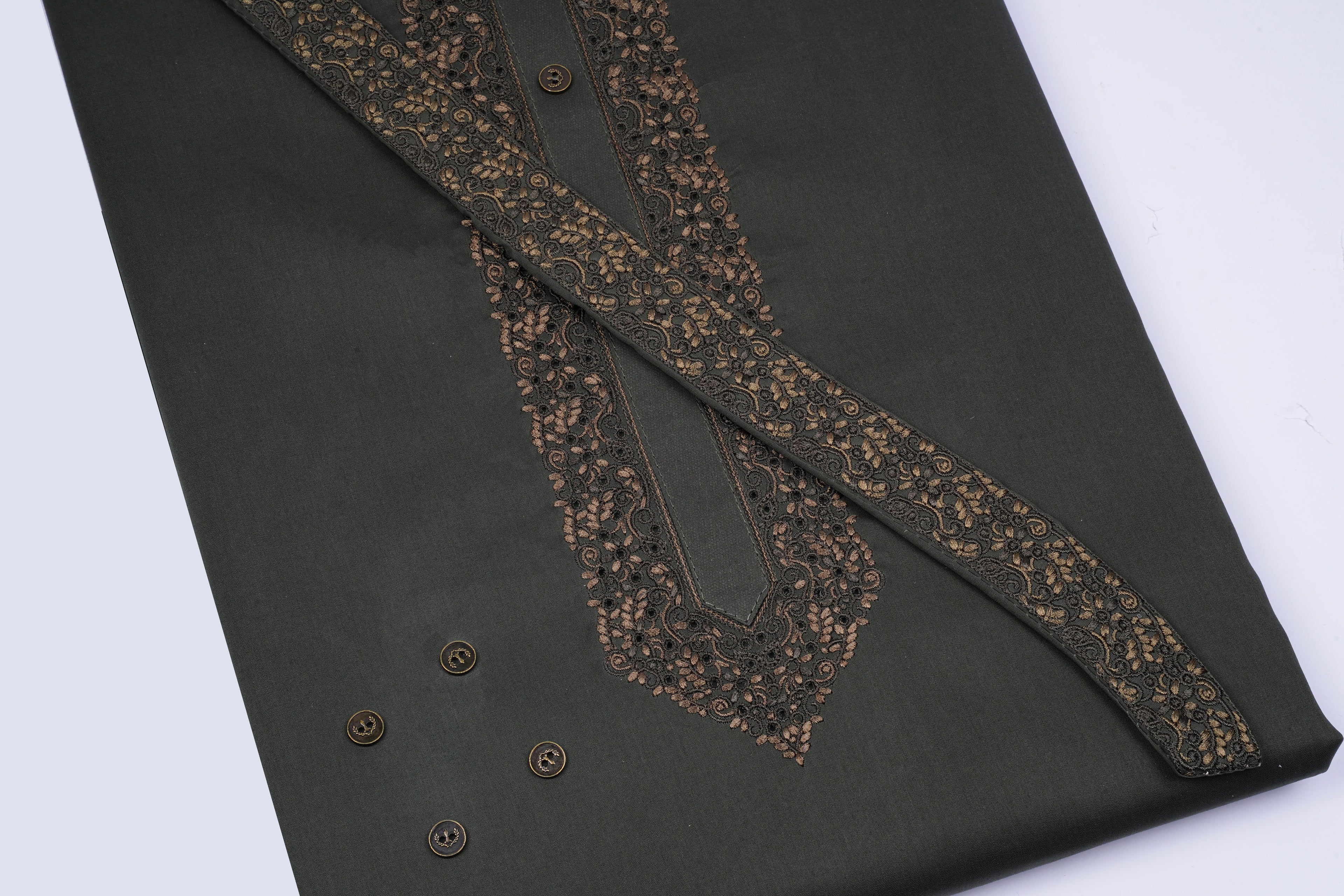 Shah Jahan Lawn (Cotton EMB) D # 911 - Chawla Fabrics