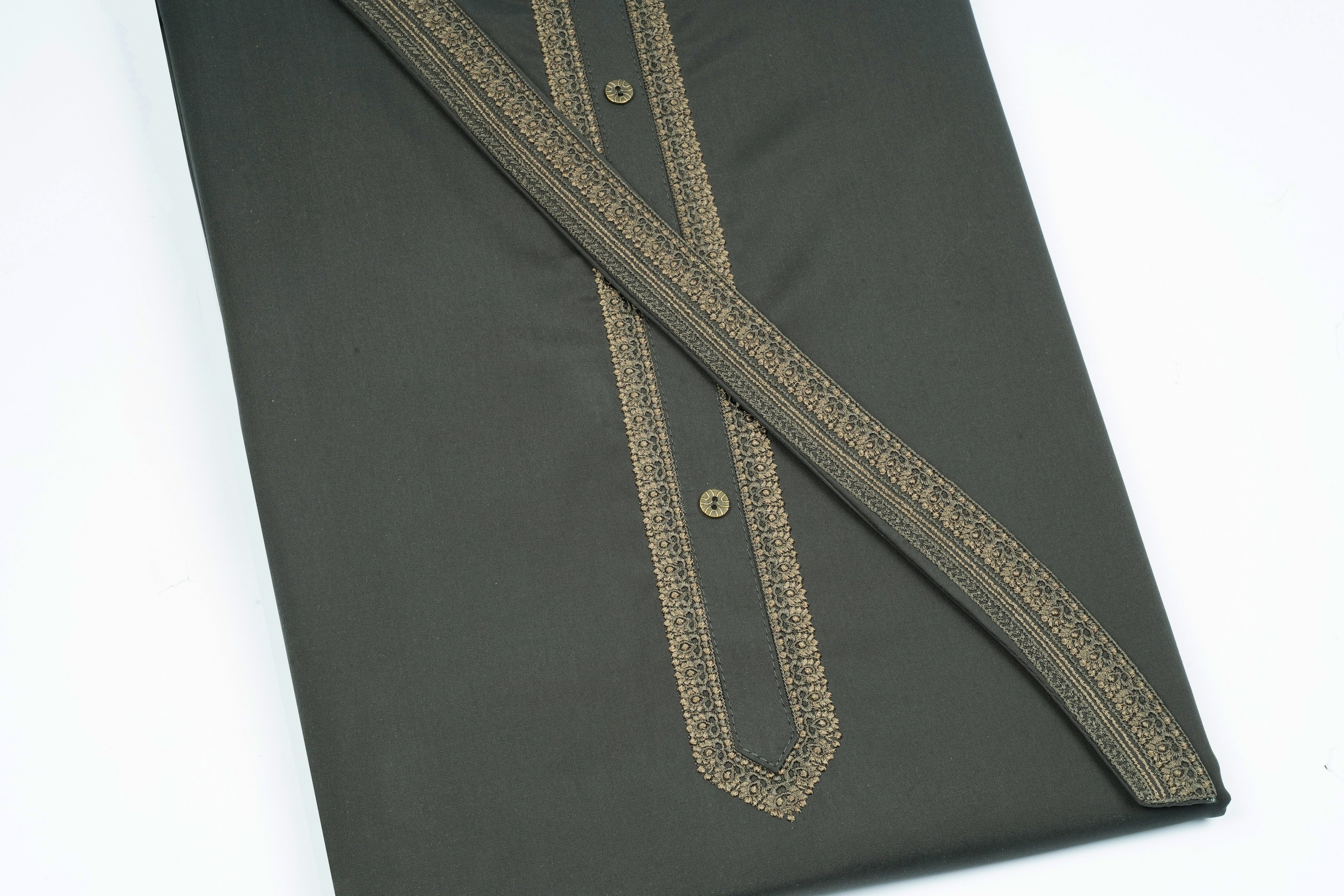Ghalib Wash & Wear Emb Design # 428 - Chawla Fabrics