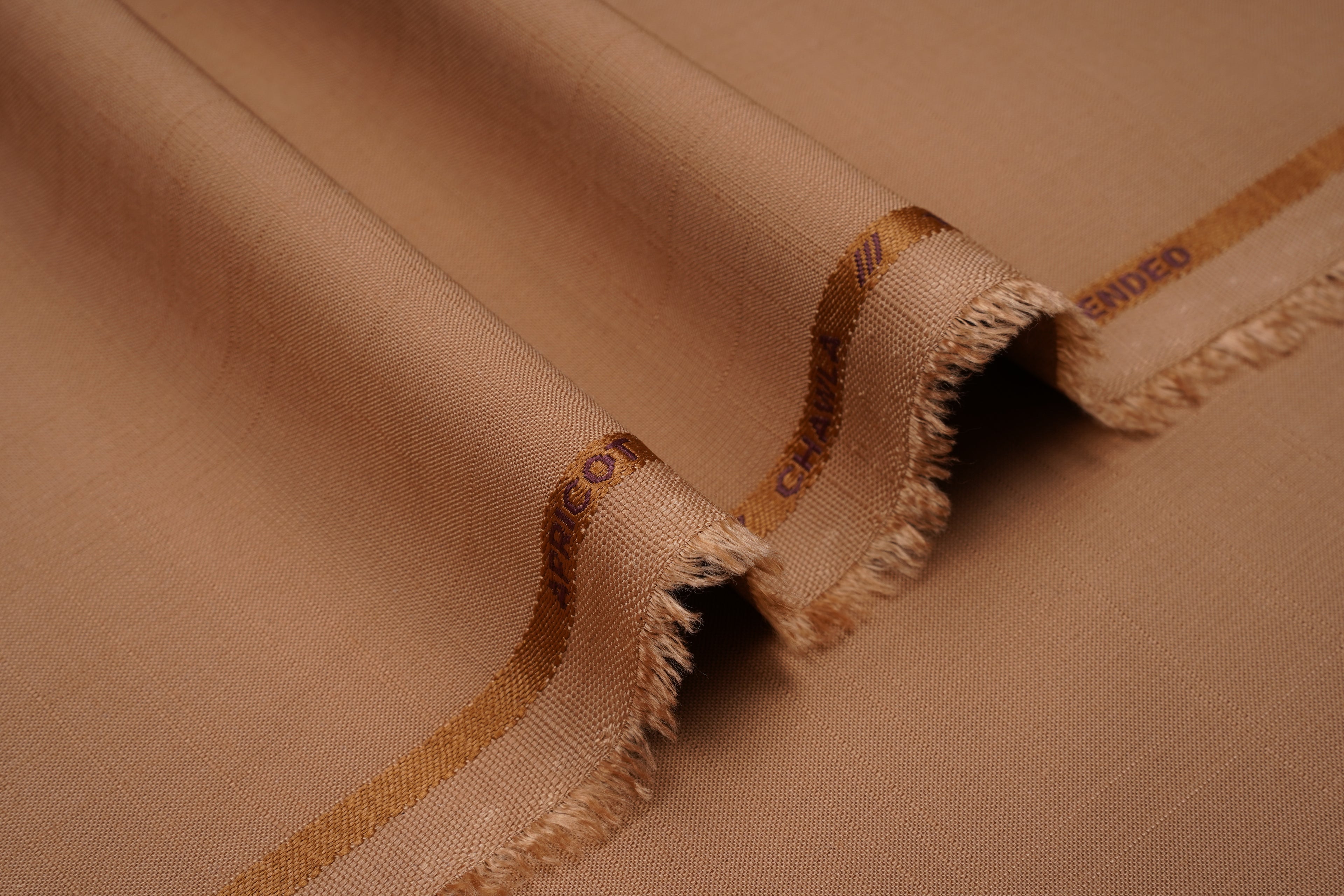 Apricot Slub W&W - Chawla Fabrics