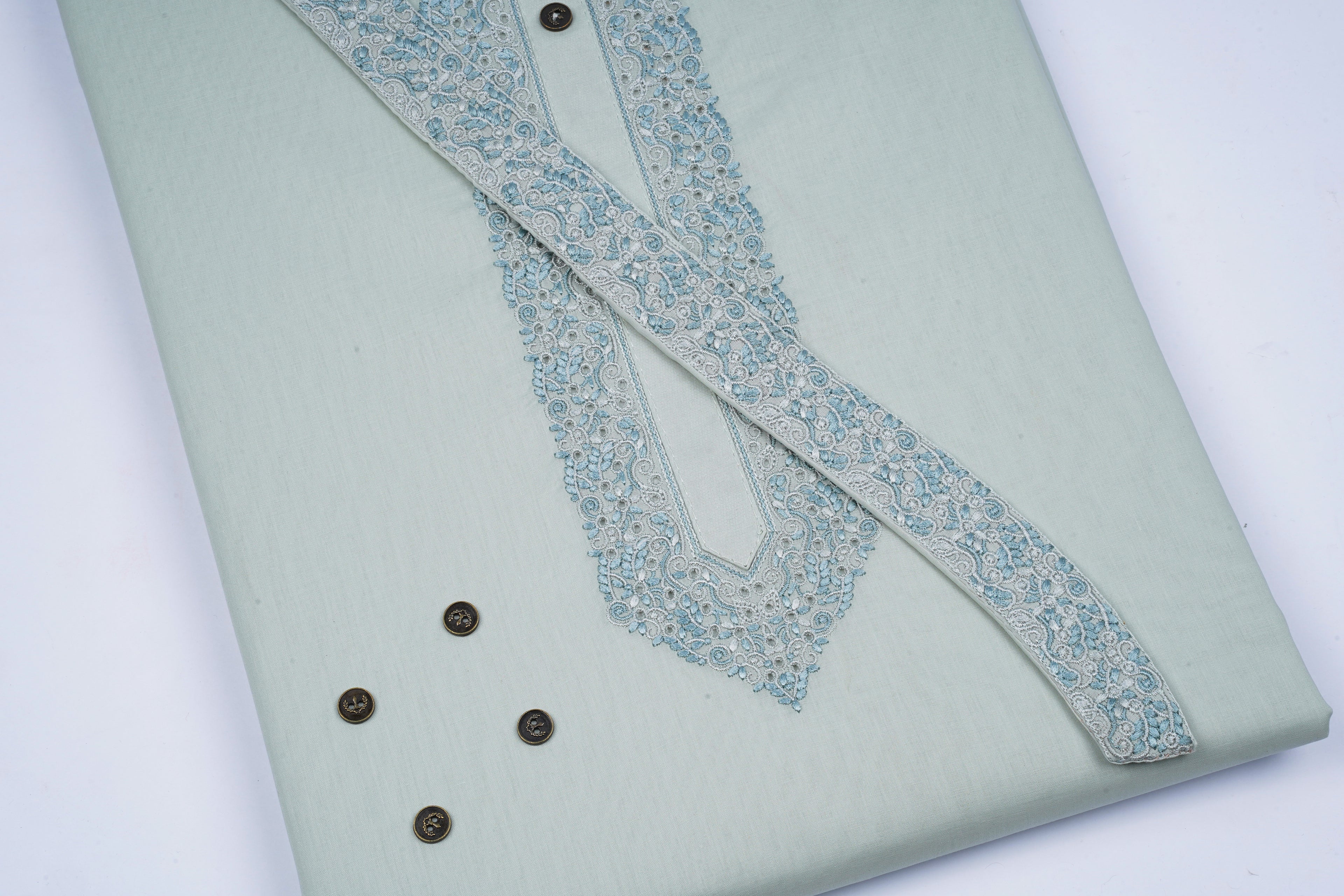 Shah Jahan Lawn (Cotton EMB) D # 911 - Chawla Fabrics