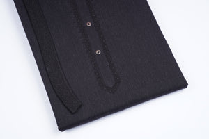 Coco Black & Blue - Chawla Fabrics