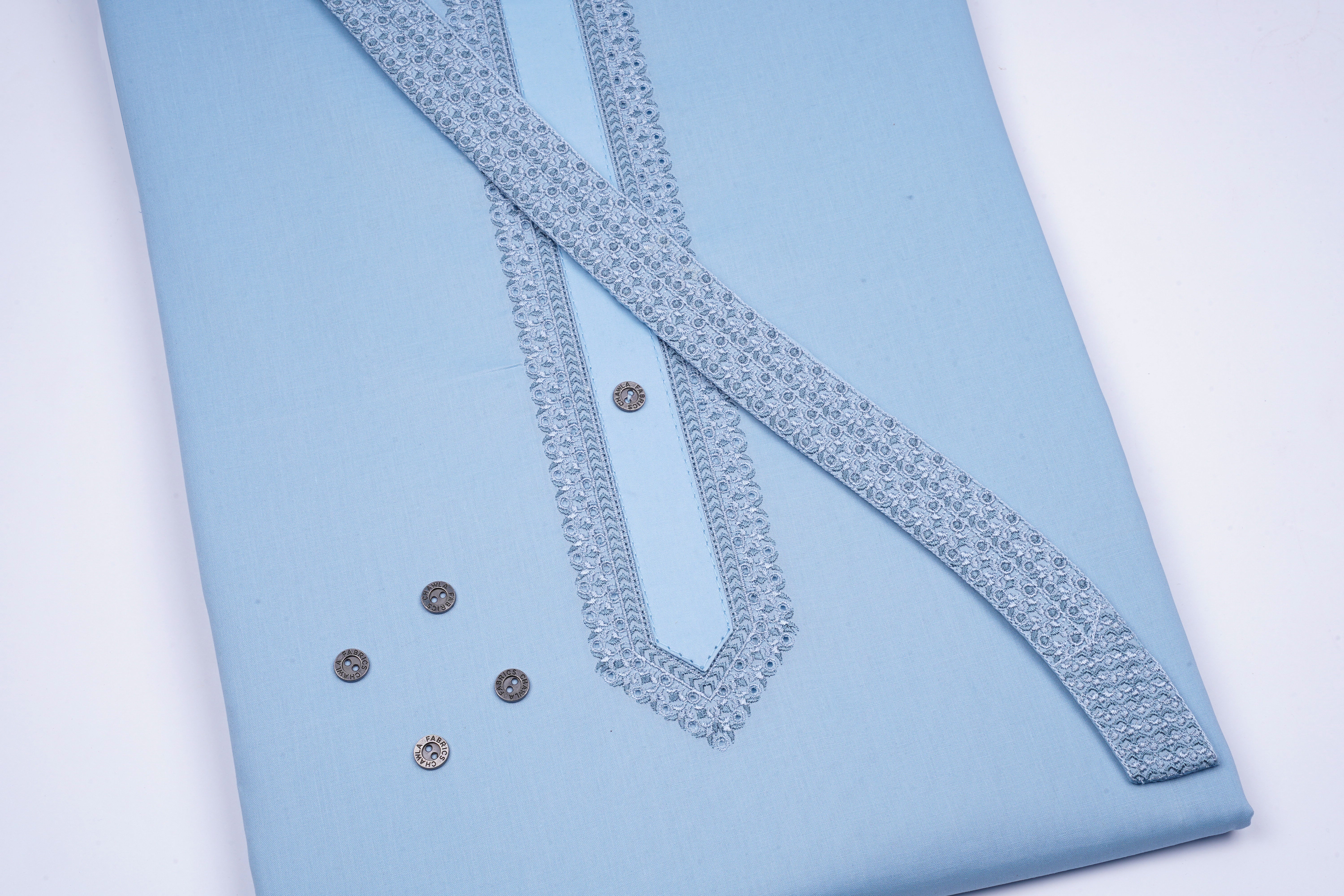 RADO COTTON EMB GALA BAN D # RC-01 - Chawla Fabrics