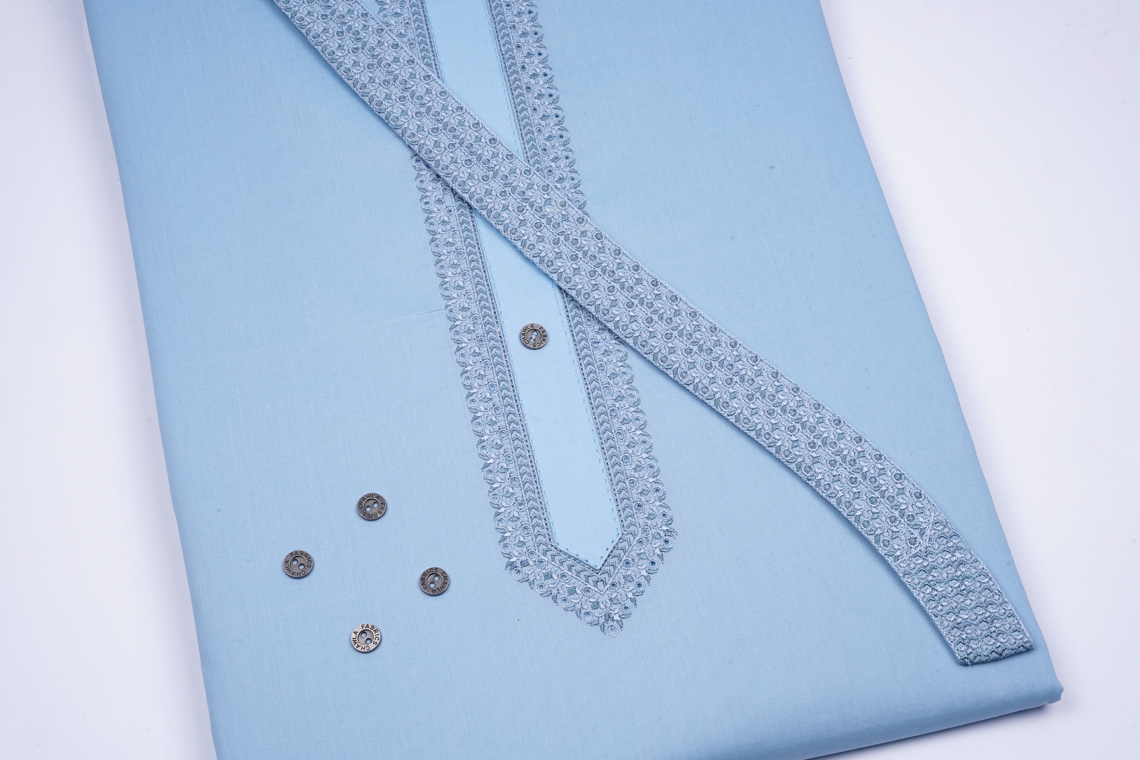 RADO COTTON EMB GALA BAN D # RC-01 - Chawla Fabrics