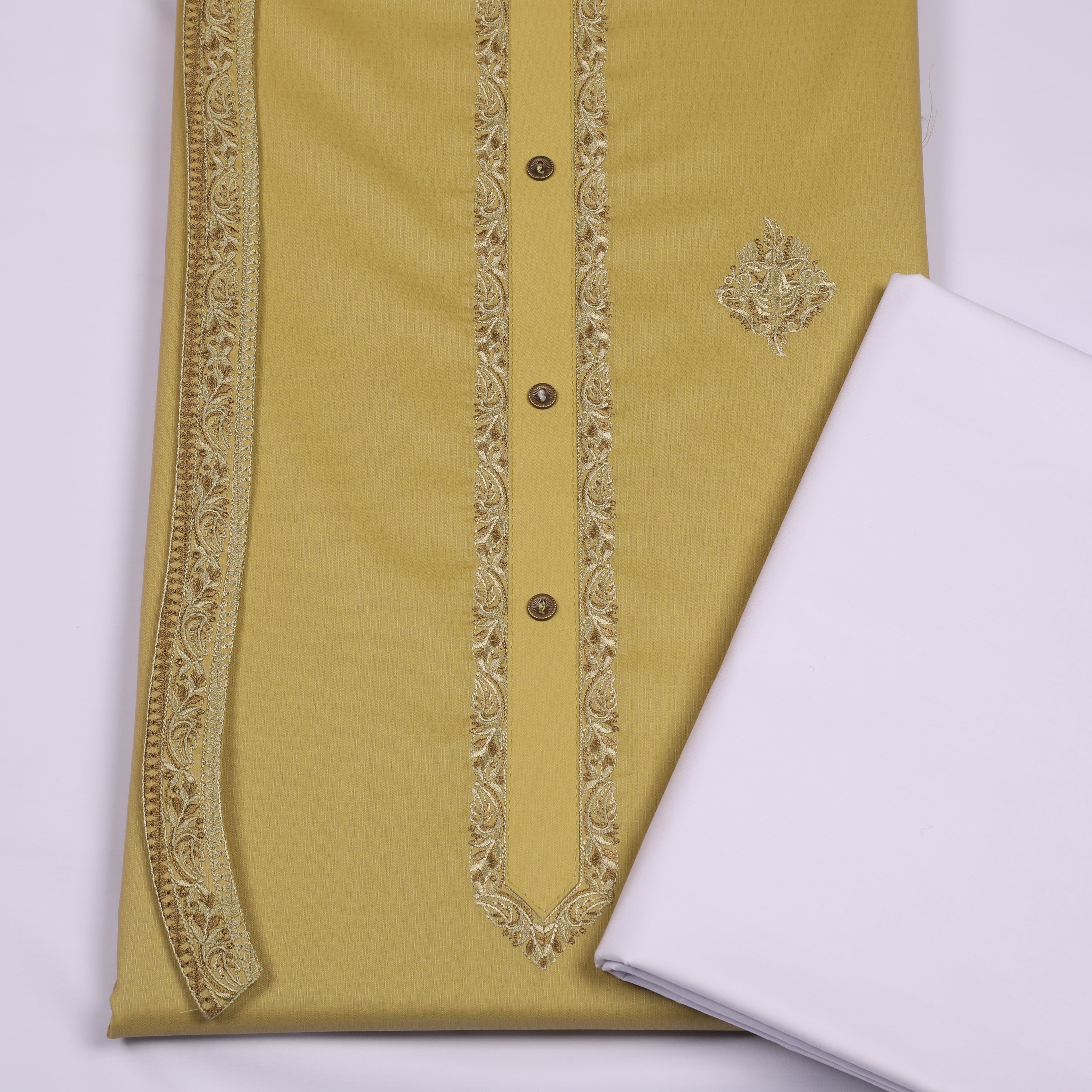 Kenwood Cotton Kurta Embroidery Design # 149 - Chawla Fabrics