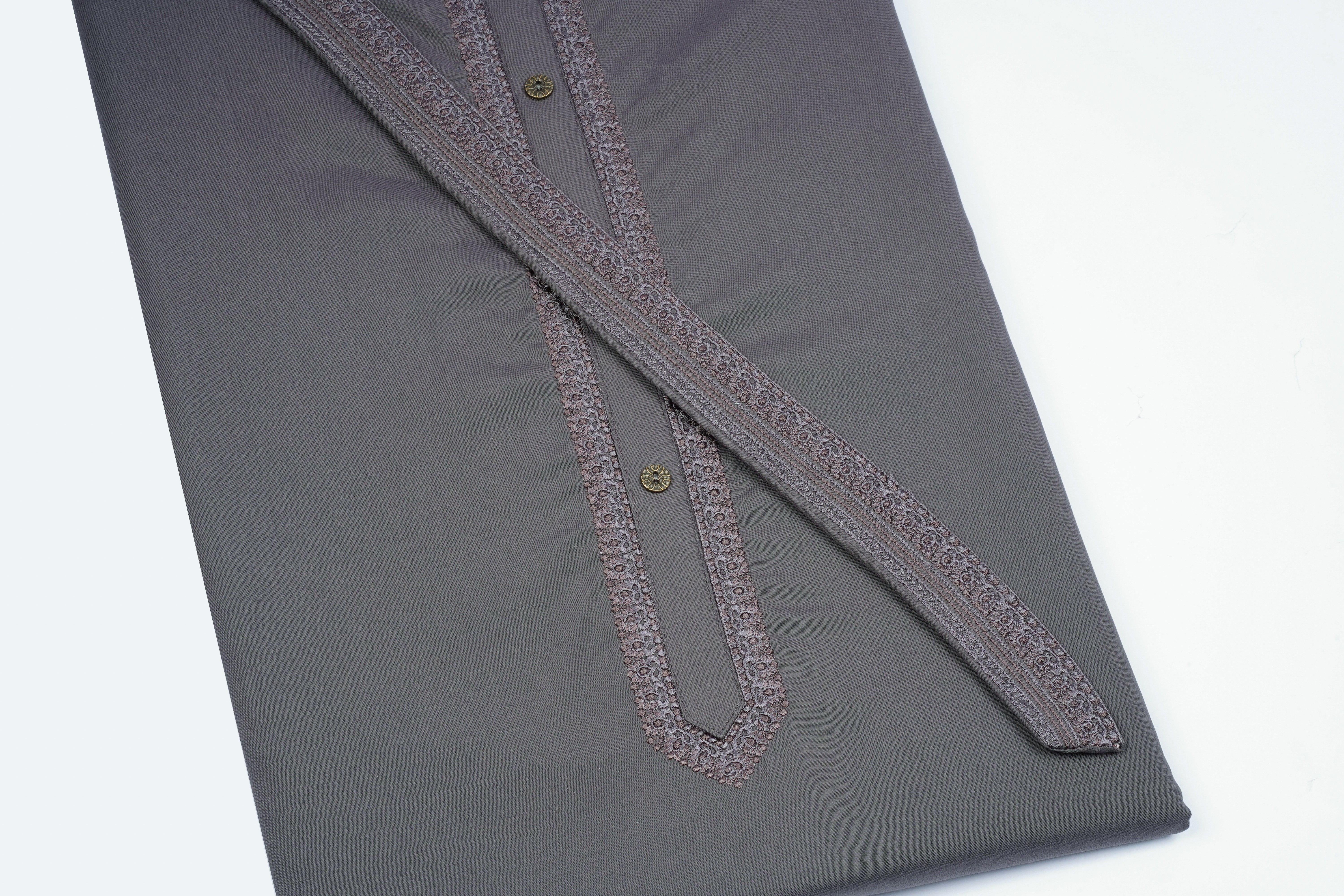 Ghalib Wash & Wear Emb Design # 428 - Chawla Fabrics