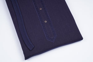Coco Black & Blue - Chawla Fabrics