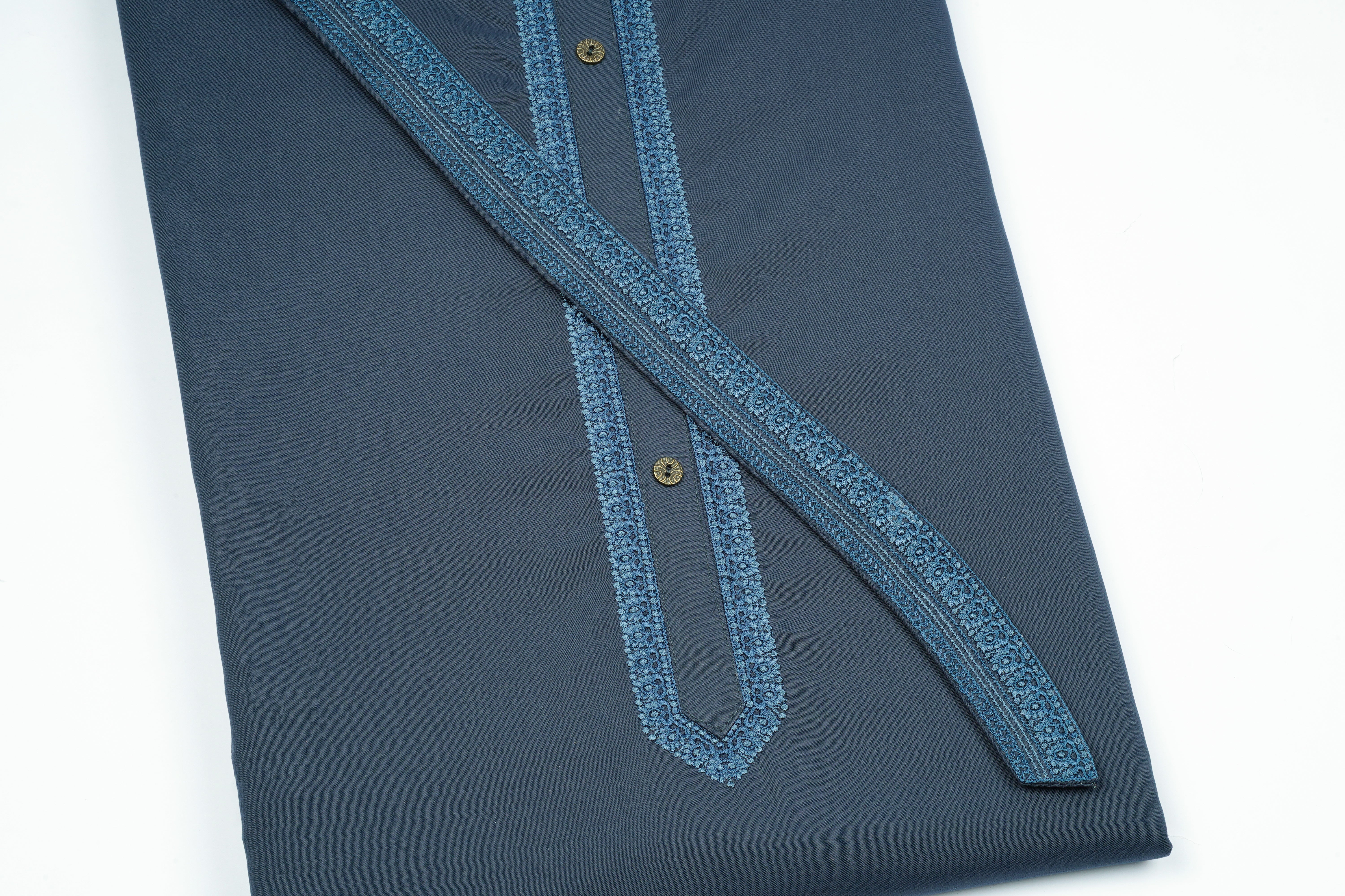 Ghalib Wash & Wear Emb Design # 428 - Chawla Fabrics