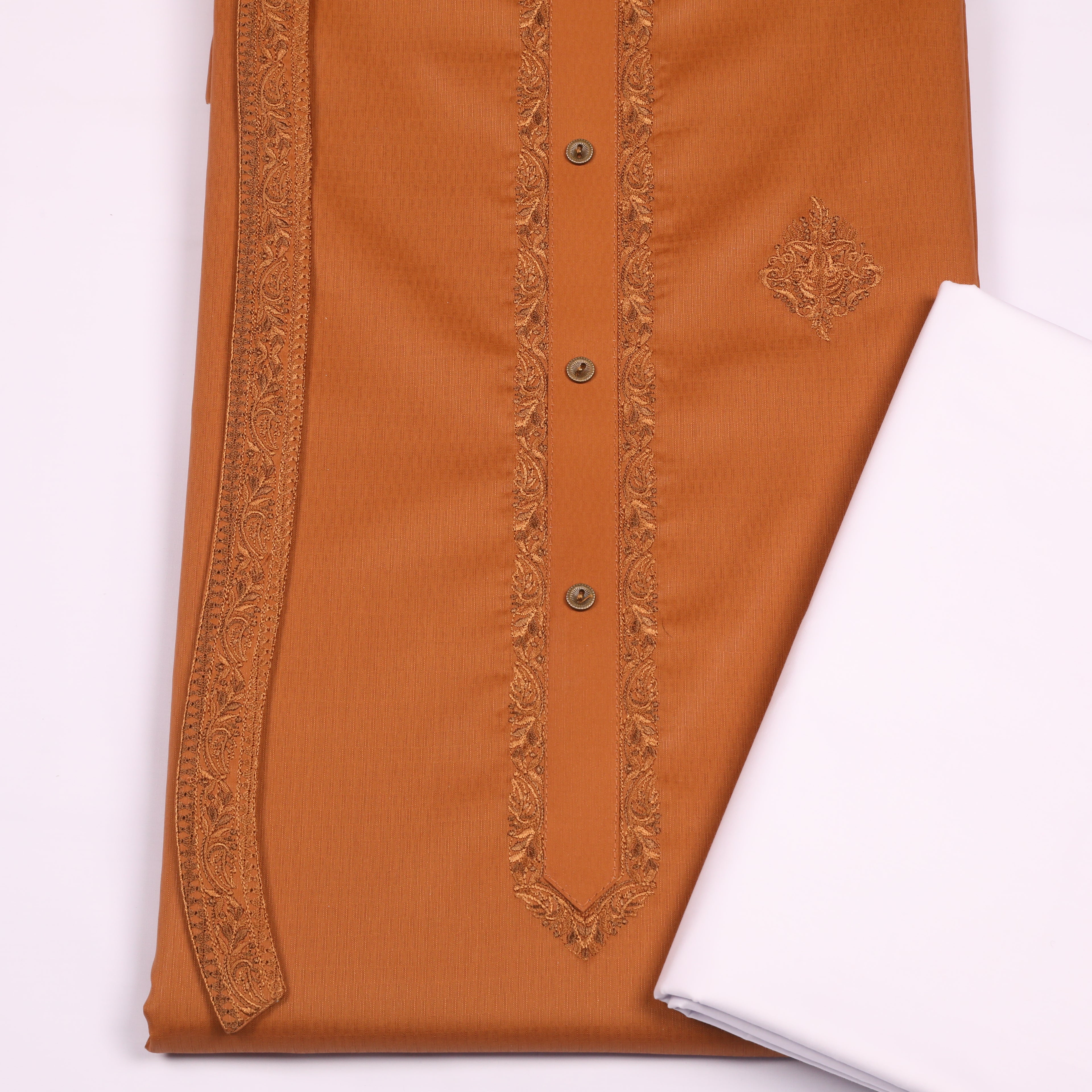 Kenwood Cotton Kurta Embroidery Design # 149 - Chawla Fabrics