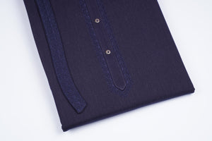 Coco Black & Blue - Chawla Fabrics