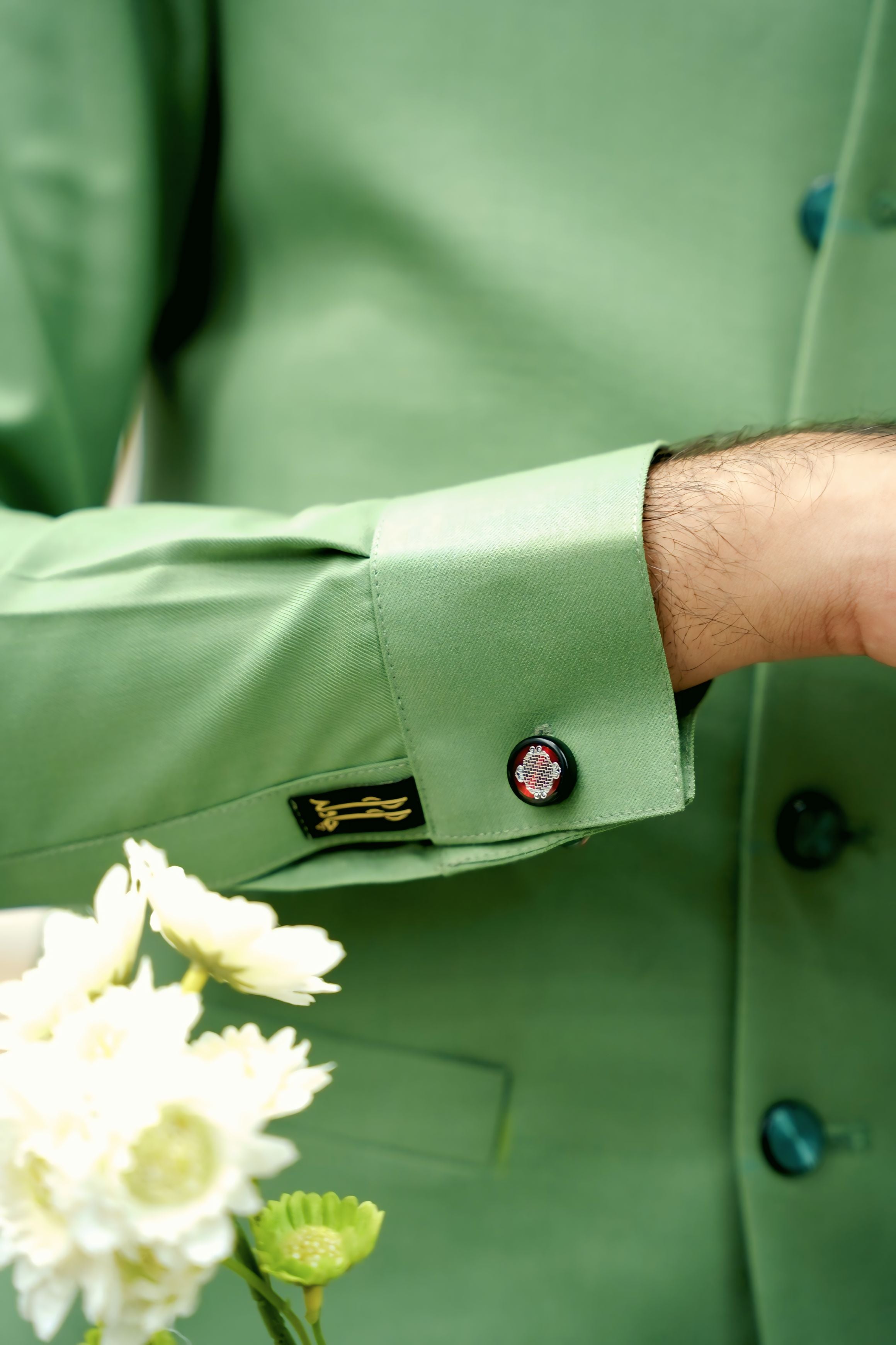 Sage Royal Stiched Wash & Wear Suit