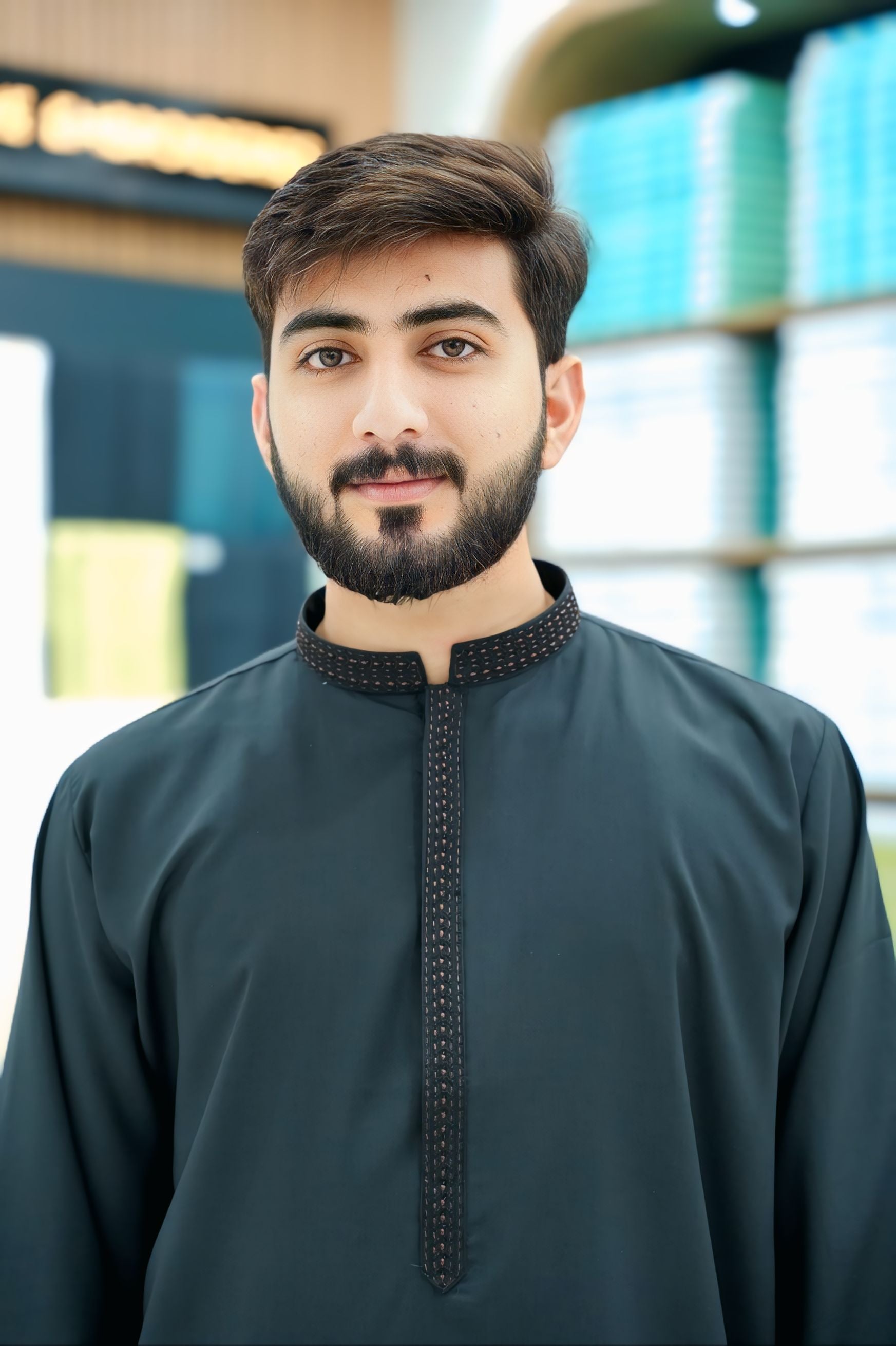 Prime Black Wash & Wear Embroidery Stitched Suit