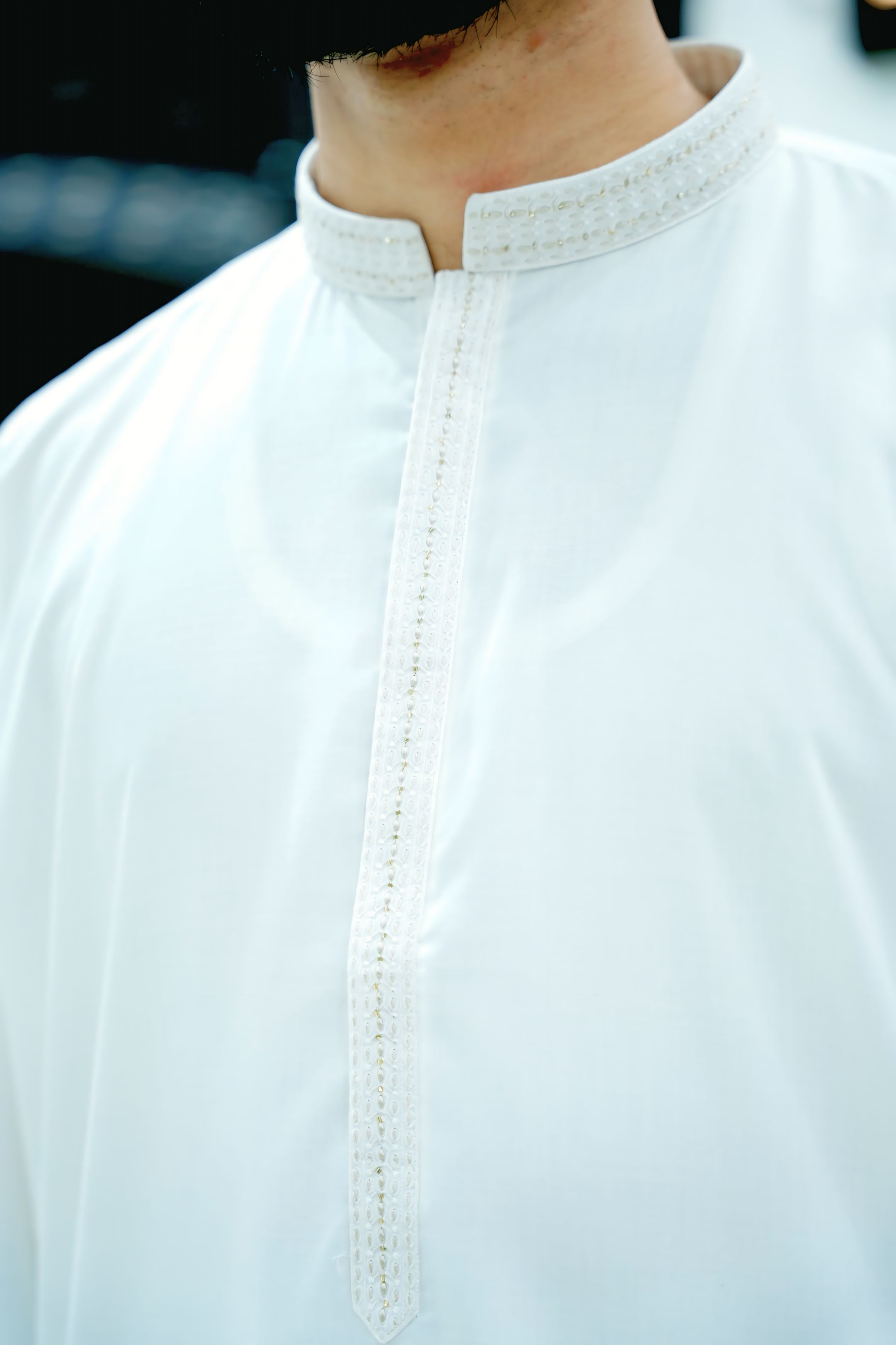 Prime White Wash & Wear Embroidery Stitched Suit