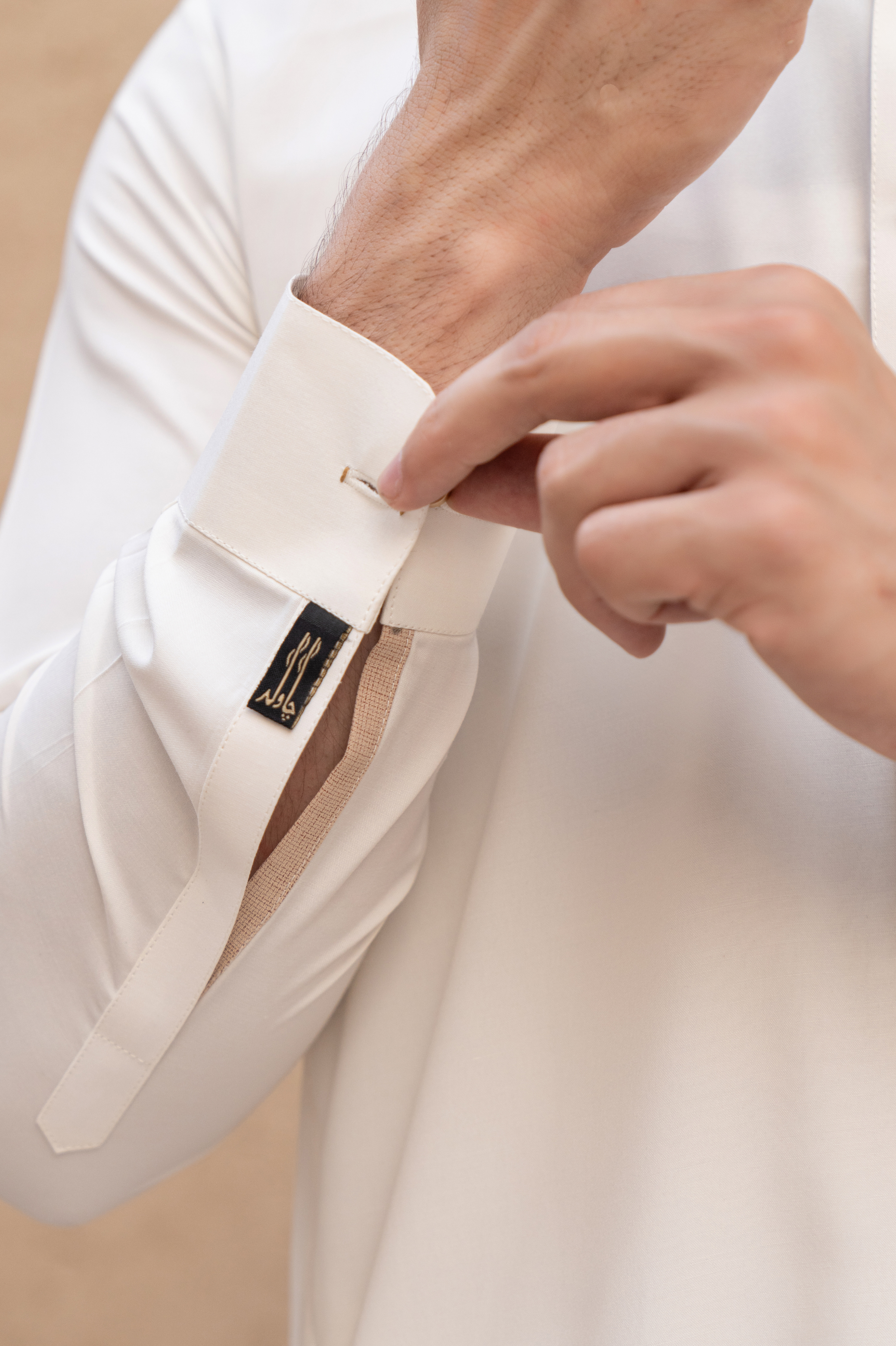 Prime Wash & Wear Plain Stitched Suit – Off-White