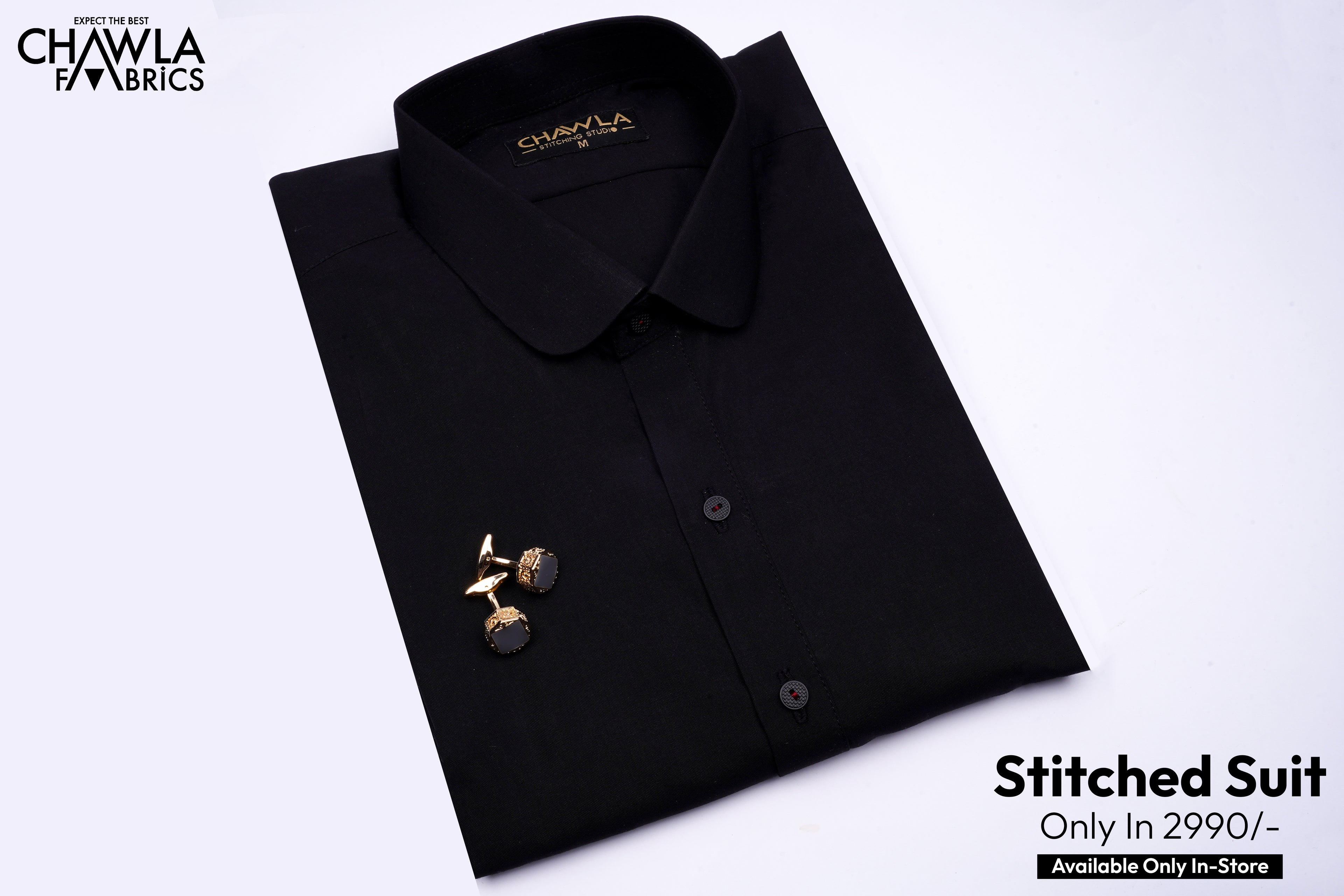 Plain Black Suit RTW