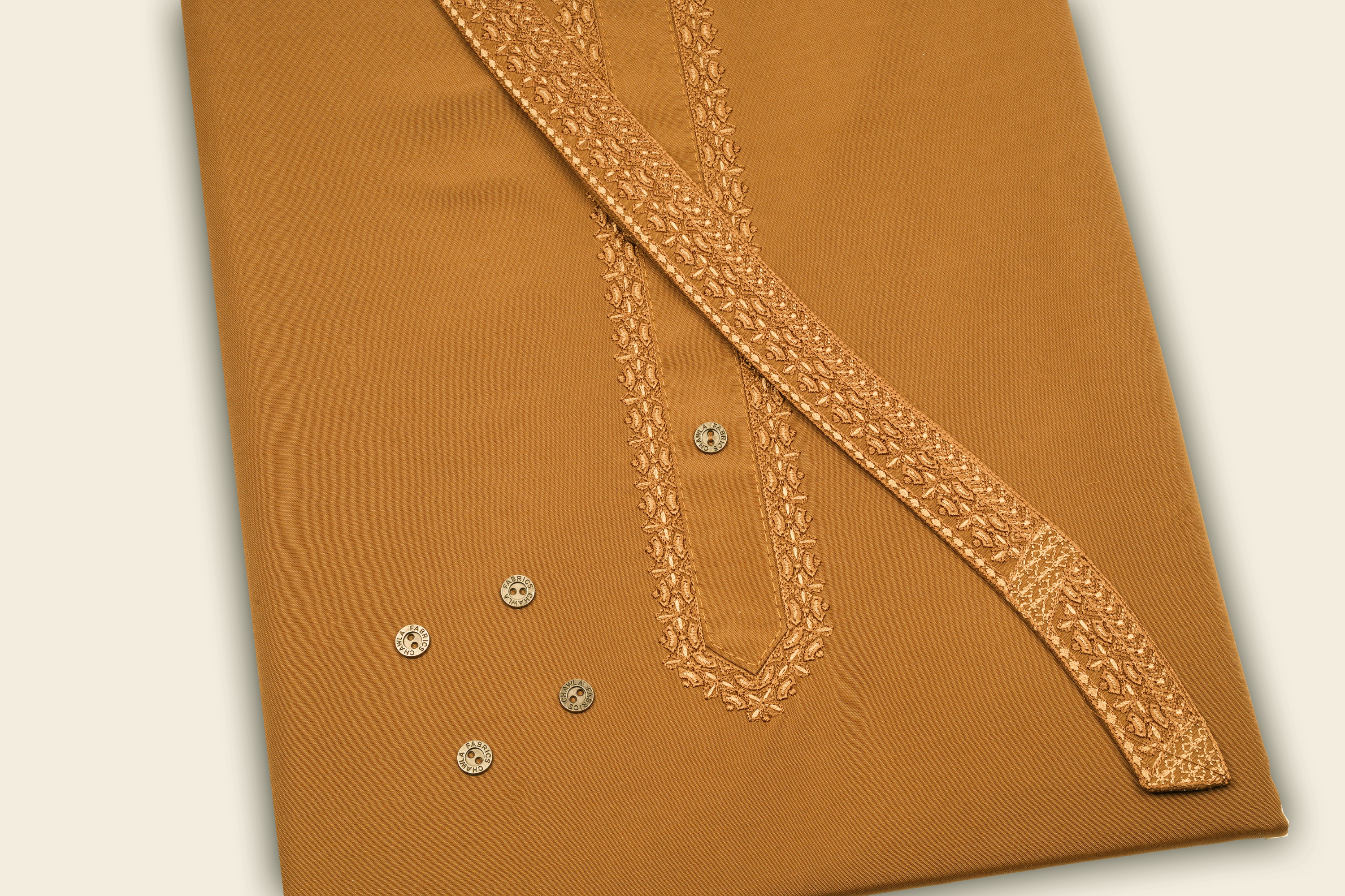 DOUBLE HORSE WASH N WEAR EMB D # 703 - Chawla Fabrics