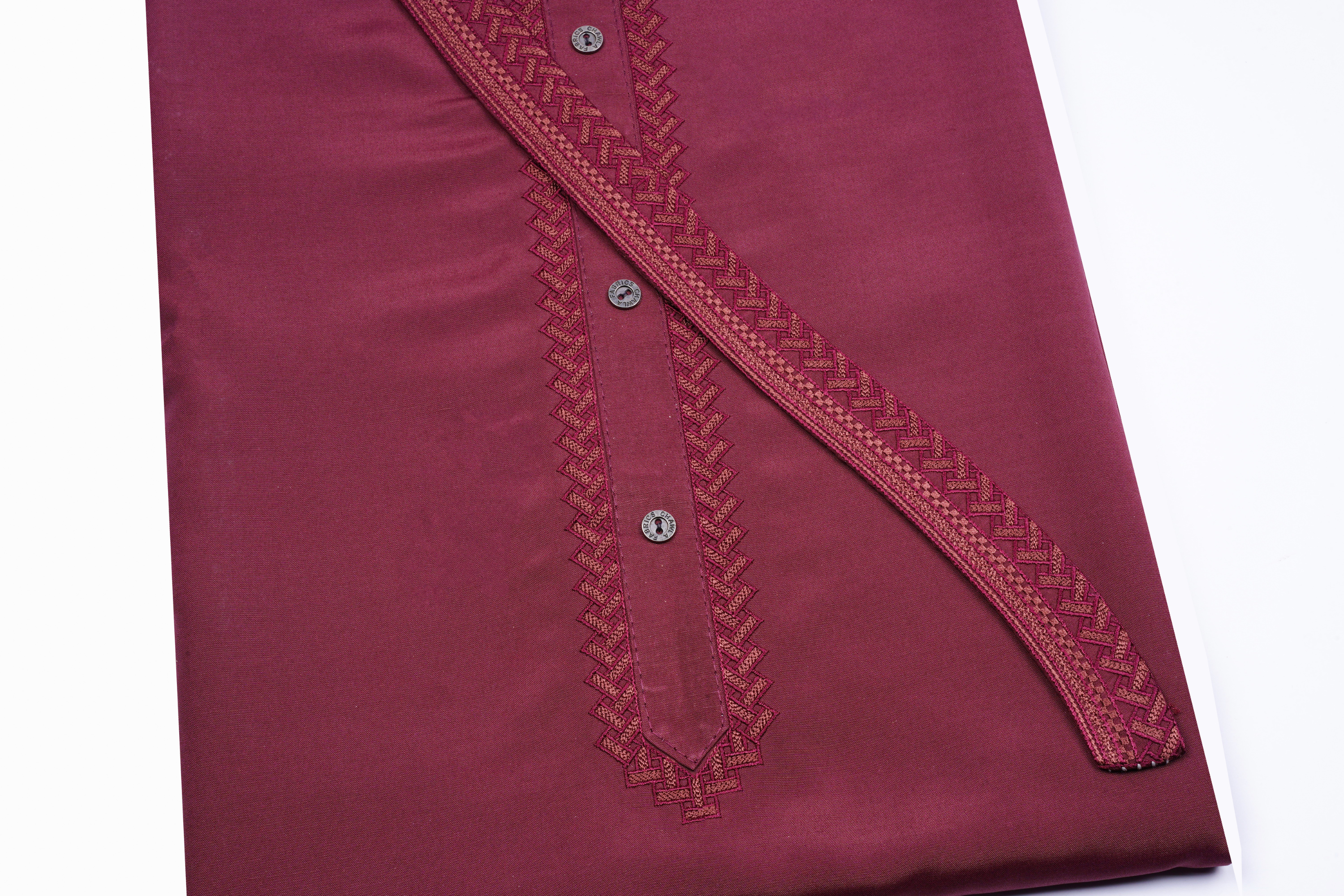DOUBLE HORSE WASH N WEAR EMB D # 701 - Chawla Fabrics