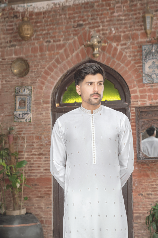 Cotton White Series WS-02 - Chawla Fabrics