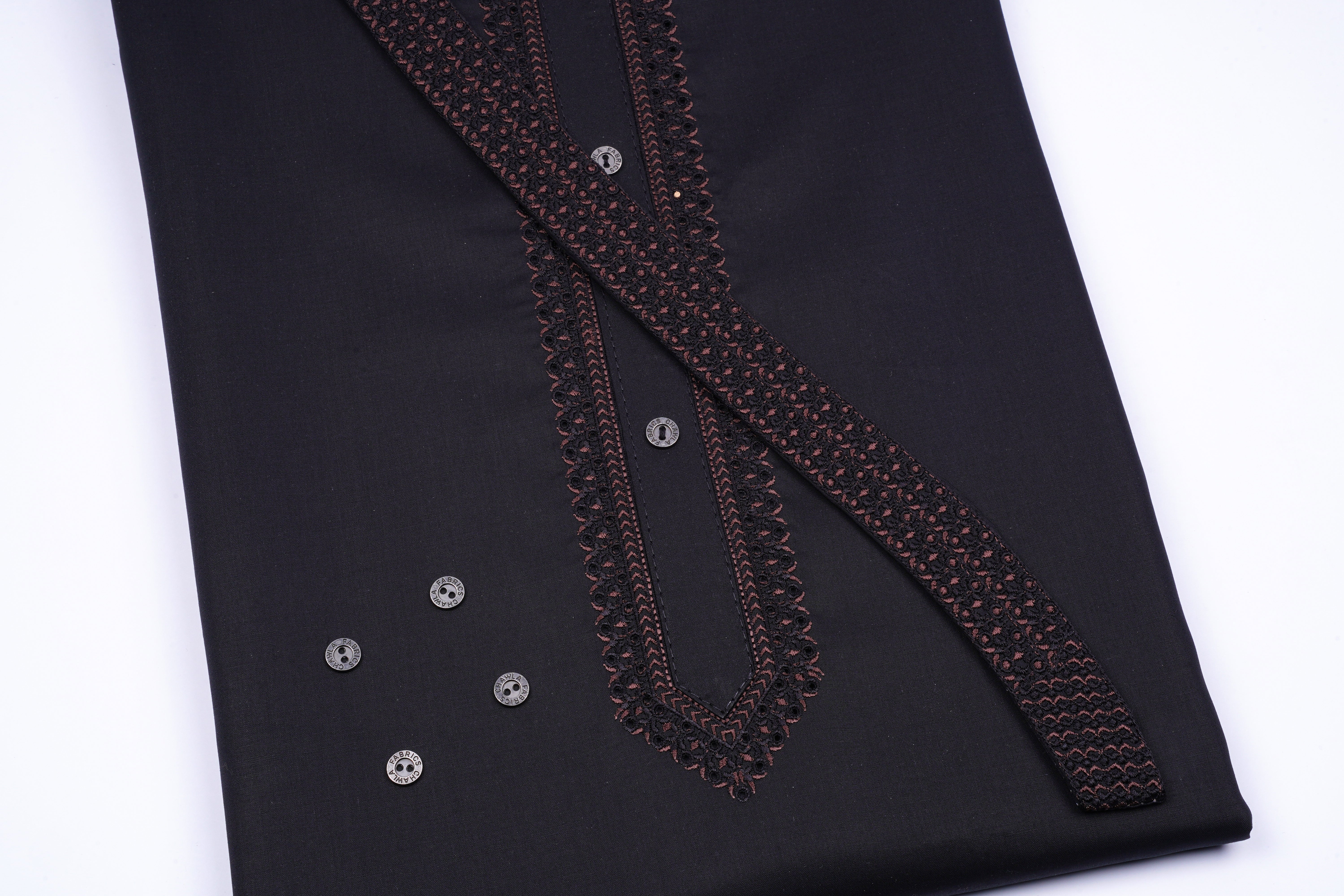 RADO COTTON EMB GALA BAN D # RC-01 - Chawla Fabrics