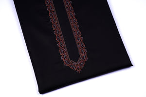 Pioneer Black Cotton Embroidery - Chawla Fabrics