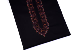 Pioneer Black Cotton Embroidery - Chawla Fabrics