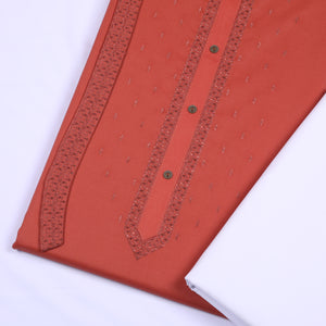 Kenwood Cotton Kurta Embroidery Design # 165 - Chawla Fabrics